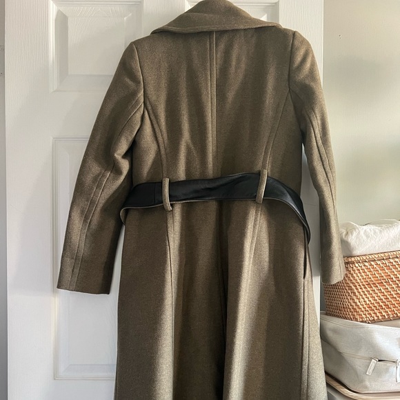 Club Monaco Collection Wool/Leather Coat - Picture 3 of 7